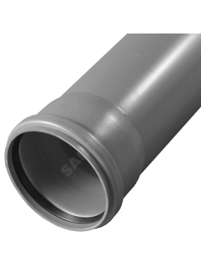 Труба с раструбом серая PP-H BASE VALFEX