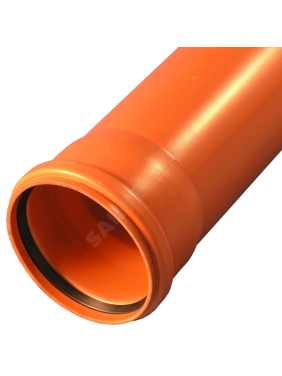Труба с раструбом коричневая PP-B SN4 VALFEX