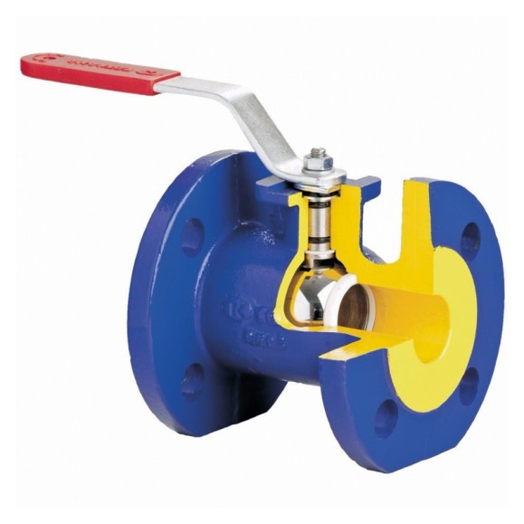Кран шаровой DN 200 PN 16 чугунный 400мм уплотнение PTFE фланцевый полный проход с ISO Zetkama zBAL.565 Кран шаровой DN 200 PN 16 чугунный 400мм уплотнение PTFE фланцевый полный проход с ISO Zetkama zBAL.565