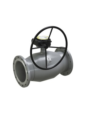 Кран стальной шаровой цельносварной  DN 150 PN 25 380мм стандартнопроходной фланцевый с редуктором LD Regula
