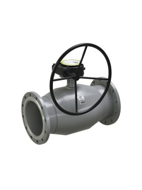 Кран стальной шаровой цельносварной  DN 300 PN 16 750мм стандартнопроходной фланцевый с редуктором LD Regula