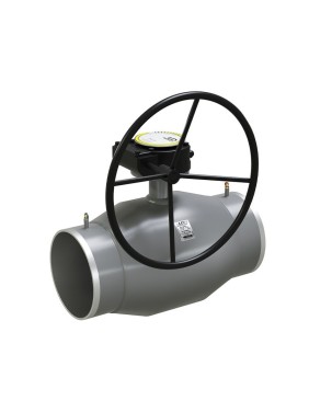 Кран стальной шаровой цельносварной DN 125 PN 25 330мм стандартнопроходной приварной с редуктором LD Energy Regula