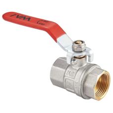 Кран латунный шаровой MVI BV.511 DN 32 PN 40 никелированный полнопроходной муфта-муфта рычаг