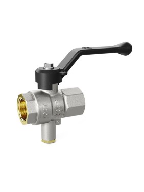 Кран латунный шаровой LD Pride DN 15 PN 40 никелированный