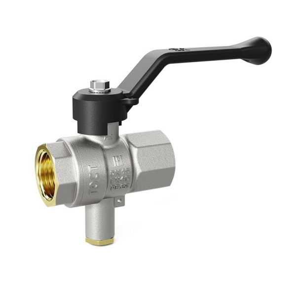 Кран латунный шаровой LD Pride DN 15 PN 40 никелированный