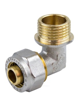 Угольник МП латунь никель обжим НР ГОСТ 32415-2013 7006 Aquasfera