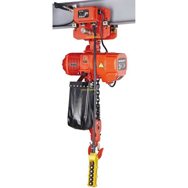 ТАЛЬ ЦЕПНАЯ ДВУХСКОРОСТНАЯ ПЕРЕДВИЖНАЯ OCALIFT 03-02D 3 Т 6М