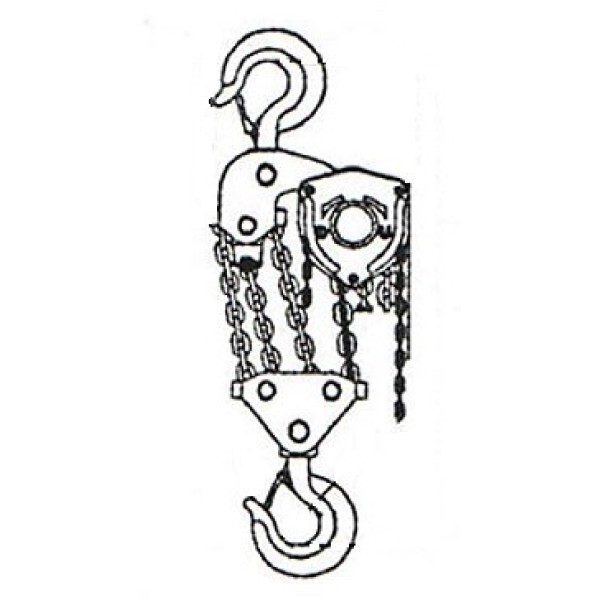 ТАЛЬ РУЧНАЯ   ШЕСТЕРЕННАЯ СТАЦИОНАРНАЯ  10 x 12 Г.П. 10 Т В.П. 12 М  (САМАРА)