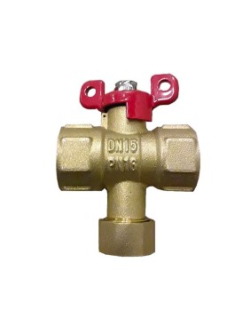 Кран латунный шаровой Пензапромарматура DN15 PN16 G1/2'' с фильтром никелированный полнопроходной муфта-муфта бабочка