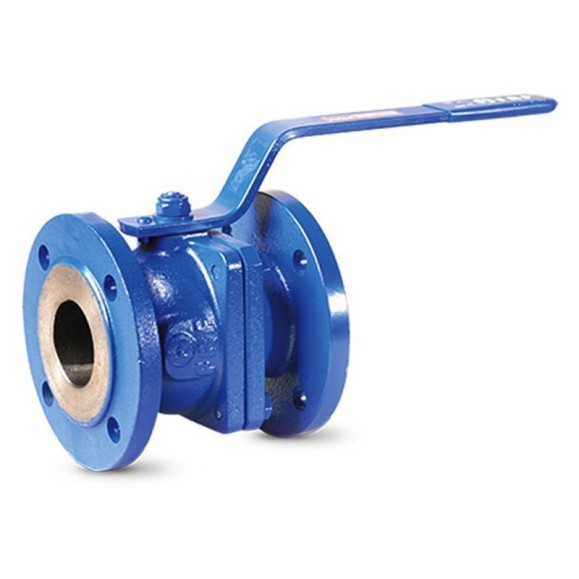 Кран шаровой DN 65 PN 16 чугунный 170мм уплотнение PTFE фланцевый FAF 1100065