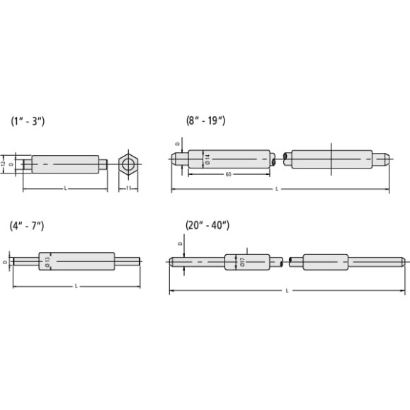 Мера длины установочная-  14" 167-154 Mitutoyo