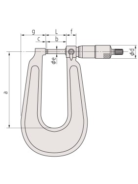 Микрометр листовой МЛ-25 0,01 скоба 160мм 118-114 Mitutoyo
