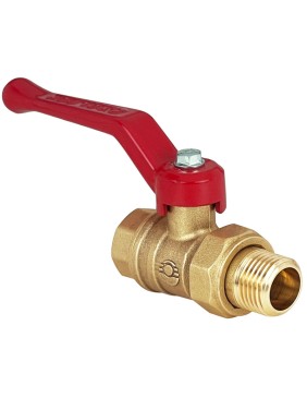 Кран латунный шаровой 11Б27фт1М DN 15 PN 40 рычаг-американка Valfex.223 DeltaPro