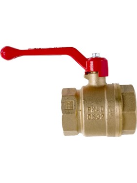 Кран латунный шаровой 11Б27фт1М DN 20 PN 40 рычаг муфта-муфта Valfex.214 DeltaPro