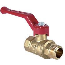Кран латунный шаровой 11Б27фт1М DN 15 PN 40 рычаг муфта-штуцер Valfex.215 DeltaPro