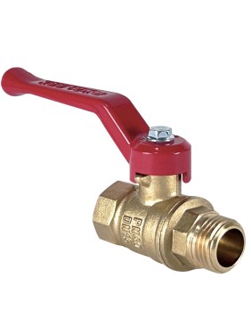 Кран латунный шаровой 11Б27фт1М DN 20 PN 40 рычаг муфта-штуцер Valfex.215 DeltaPro