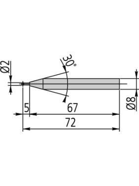Щуп D2, LH600сферический 12AAF667 Mitutoyo
