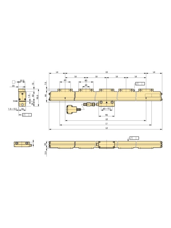 Система LinearScale AT103-4500измерения длины цифровая 539-148-30 Mitutoyo