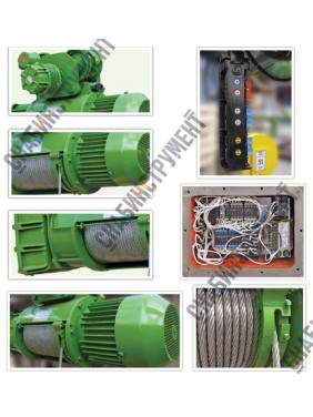 Таль электрическая передвижная взрывобезопасная ВT10 616 г.п. 5 т; в.п. 6 м; полиспаст 2/1; ск. пер. 20 м/мин; ск. под. 8 м/ мин; Темп. реж. -20 + 40; У3;Напряжение 380 В; Класс защ. IP 54; Подвесной пульт управления.