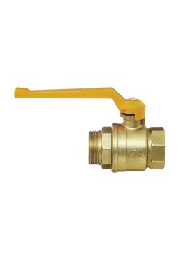 Кран латунный шаровой газовый 11Б27п DN20 PN40 рычаг муфта-штуцер БАЗ Standart