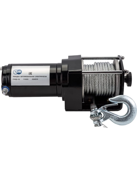 Автомобильная лебедка TOR (1133 кг/15 м) 12 V P3000-1A 114303