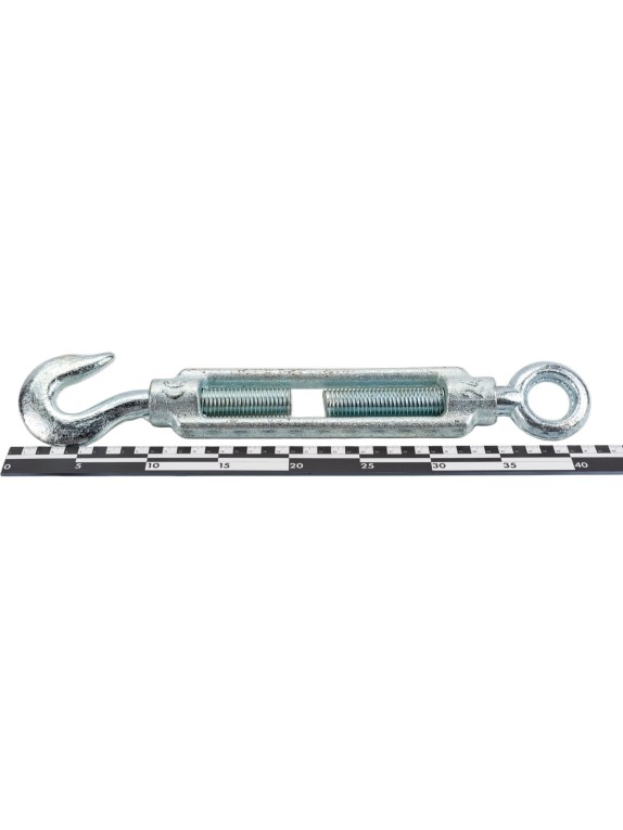 Талреп STAYER DIN 1480, крюк-кольцо, М24, 1 шт, оцинкованный, 30515-24