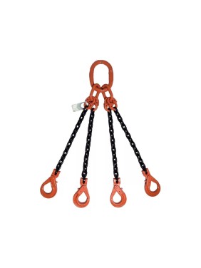 Цепной четырехветвевой строп ТРАСТ 4сц 11,2 тн, 2500 мм, крюки самозапирающиеся 8 класс 4687203984779
