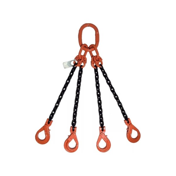 Цепной четырехветвевой строп ТРАСТ 4сц 11,2 тн, 2500 мм, крюки самозапирающиеся 8 класс 4687203984779