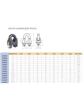 Комплект дугообразных зажимов CERTEX DIN 741, KL03741, 100 шт. KL03741100