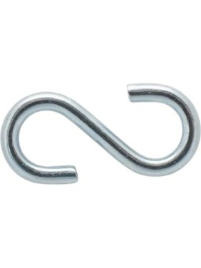 Крюк МЕТАЛЛСЕРВИС s-образный, цинк, 3 мм, 100 шт. пакет мс 1247804