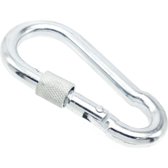 Карабины с муфтой BOWT 9 мм, оцинкованные, DIN 5299d, 6 шт. B03534