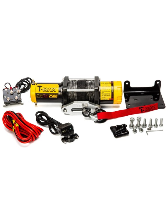 Электрическая лебедка с синтетическим тросом T-Max ATW PRO 2500 W0528