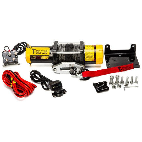 Электрическая лебедка с синтетическим тросом T-Max ATW PRO 2500 W0528