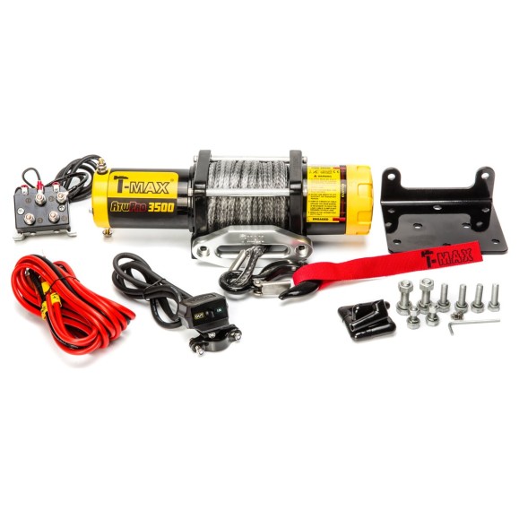 Электрическая лебедка с синтетическим тросом T-Max ATW PRO 3500 W0520