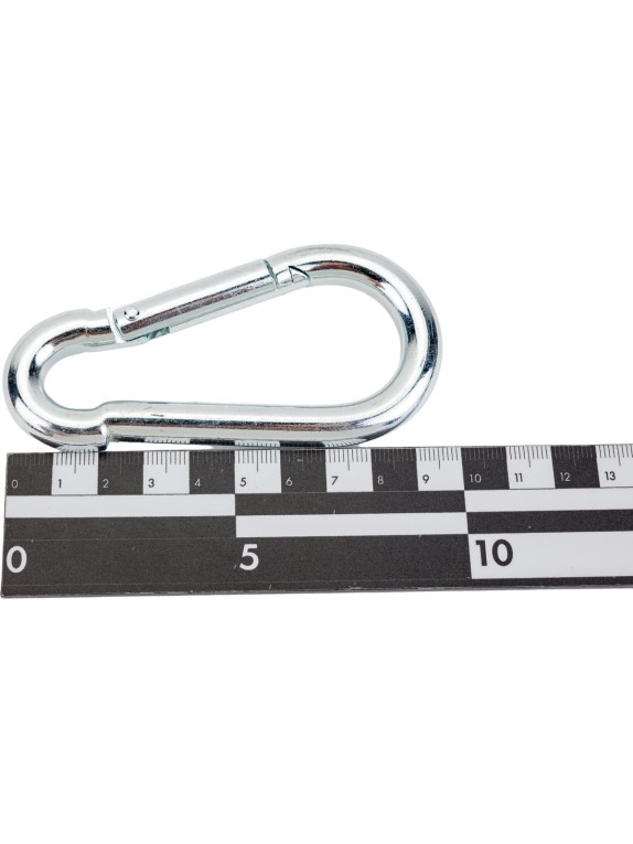 Карабин ЗУБР DIN 5299С, 10мм, 1 шт, оцинкованный, 304546-10
