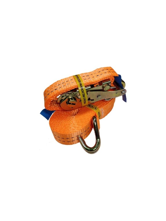 Стяжной ремень UVE 1,0/2,0 т, 6 метров, 35мм, RS2-35-2000-6-orange