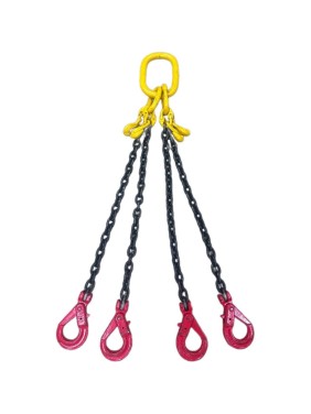 Цепной четырехветвевой строп с самозакрывающимися крюками и крюками-укоротителями КанТраст  4СЦ 3,20/3000 4STS3203000RCSK