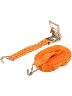 Ремень для крепления груза FIT храповый механизм, лента 38 мм x 12 м, 1500 кг / 3000 кг 64919