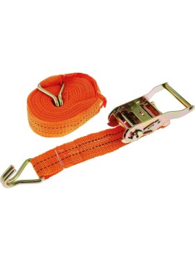 Ремень для крепления груза FIT храповый механизм, лента 38 мм x 8 м, 1500 кг / 3000 кг 64917