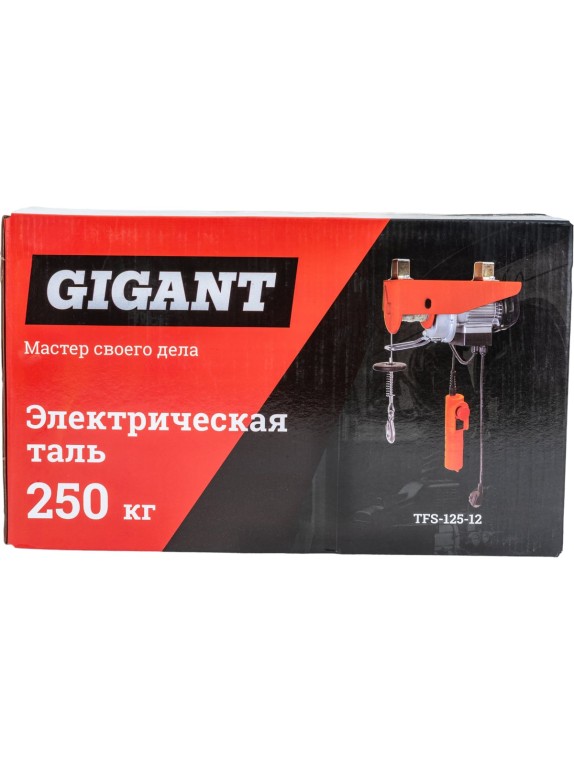 Электрическая таль 125/250кг 12м Gigant TFS-125-12
