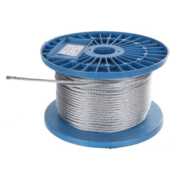 Трос стальной Промрукав din 3055, 3 мм, 200 м PR08.4821 Трос стальной Промрукав din 3055, 3 мм, 200 м PR08.4821