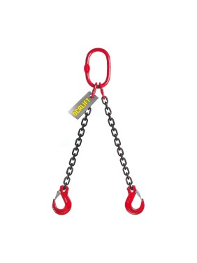 Цепной строп OCALIFT 2СЦ 1,6т 1,5м двухветвевой цепь глазированная 6x18 T8 G80 2sc1600t15f