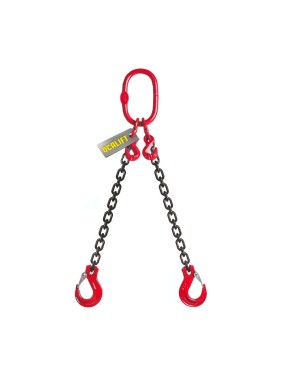Цепной строп OCALIFT 2СЦ 1,6т 4м с укоротителями двухветвевой цепь глазированная 6x18 T8 G80 2sc1600t4hf