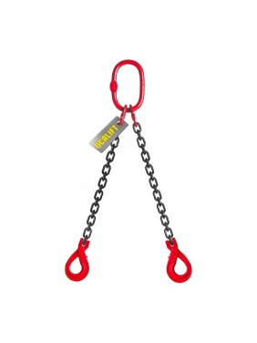 Цепной строп OCALIFT 2СЦ 1,6т 2м с укоротителями двухветвевой цепь глазированная 6x18 T8 G80 2sc1600t2hf