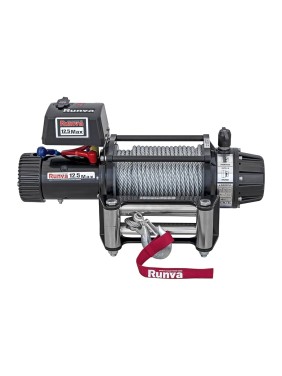 Лебёдка автомобильная электрическая Runva 12V 12500 lbs 5670 кг MAX влагозащищенная, стальной трос EWB12500MAXS