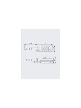 Пульт управления OCALIFT 2 кнопки, 2 скорости, стоп, старт, ключ IP55 TNHA1-61S