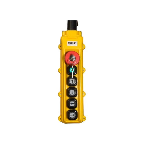 Пульт управления OCALIFT 4 кнопки, 1 скорость, стоп, ключ, старт, IP55 TNHA1-62Y