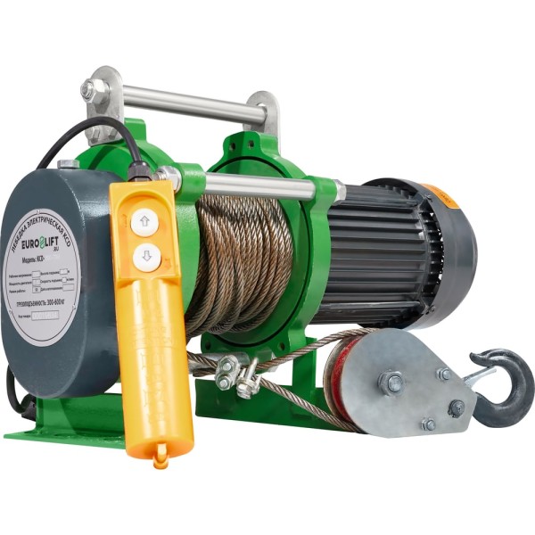 Электрическая лебедка (300/600кг, 70/35м, 220 В) EURO-LIFT KCD 0019834