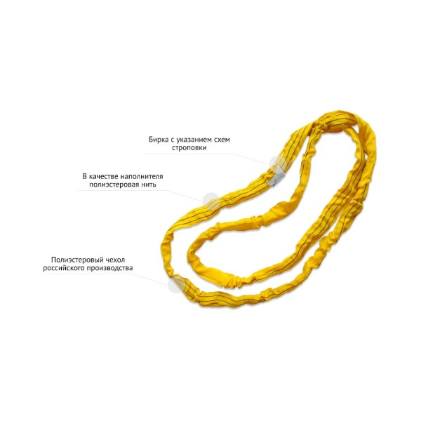 Строп круглопрядный кольцевой САМСОН КСК 8 т-9/18 м 10400041912