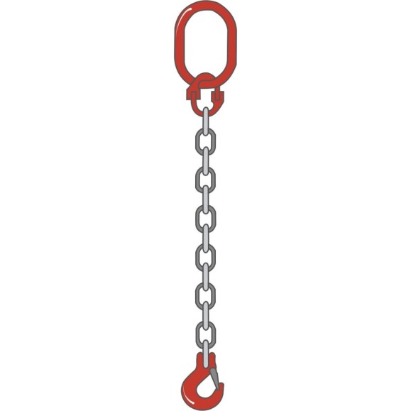Одноветвевой цепной строп 1СЦ ТамбовТехСнаб 12.5 т, 10 м 7930130720543 Одноветвевой цепной строп 1СЦ ТамбовТехСнаб 12.5 т, 10 м 7930130720543